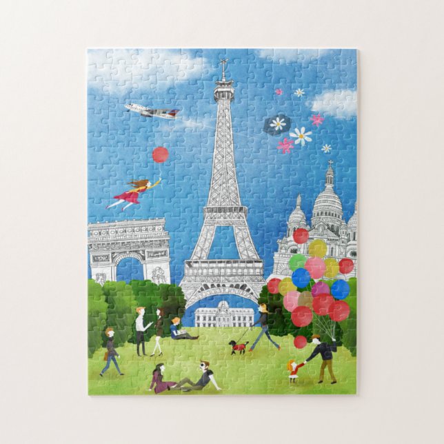 Colourful France Jigsaw Puzzle (Vertical)