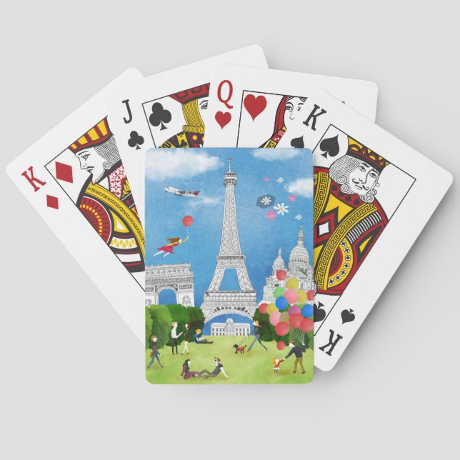 Colourful France Playing Cards (Back)