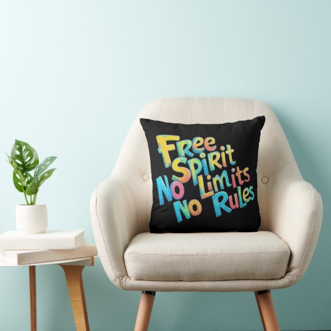 Colourful Free Spirit Cushion (Chair)