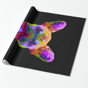 Colourful French Bulldog Bulldog Lover Wrapping Paper