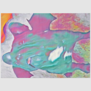 Colourful French Bulldog Decoupage Paper