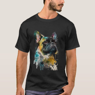 Colourful French Bulldog Dog Dad Mum Boy Girl T-Shirt