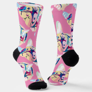 Colourful French Bulldogs – Artistic Customisable  Socks