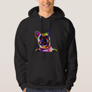 Colourful Frenchie French Bulldog Hoodie