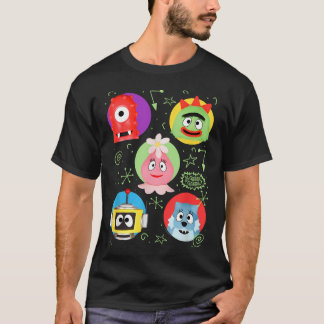Colourful Friends With Doodles Tv T-Shirt