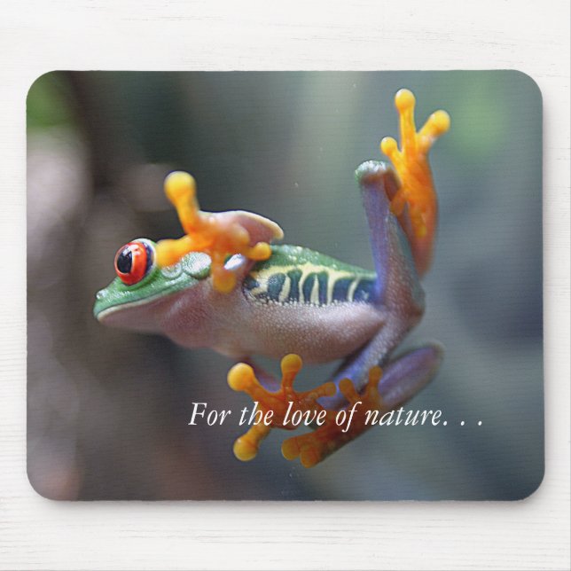 Colourful Frog Mouse Pad (Front)