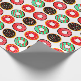 Colourful Frosted Doughnuts Wrapping Paper