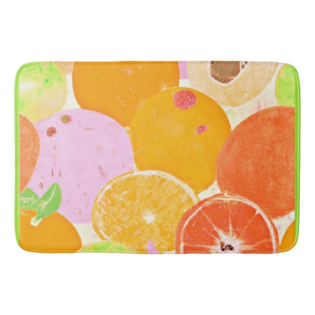 Colourful Fruit Explosion Bath Mat (Front)