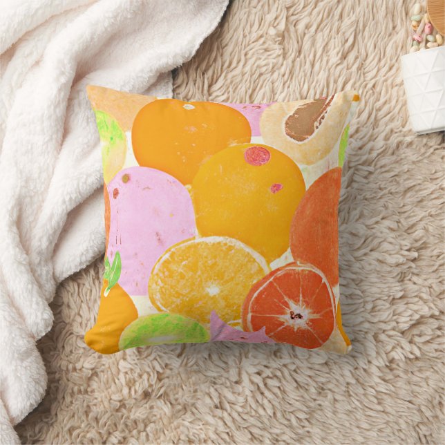 Colourful Fruit Explosion Cushion (Blanket)