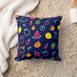 Colourful Fruit Fantasia Design Cushion