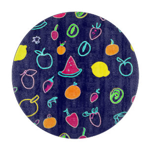 Colourful Fruit Fantasia Design Cutting Board