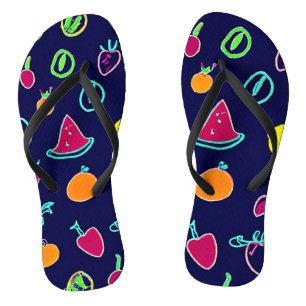 Colourful Fruit Fantasia Design Jandals