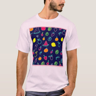 Colourful Fruit Fantasia Design T-Shirt