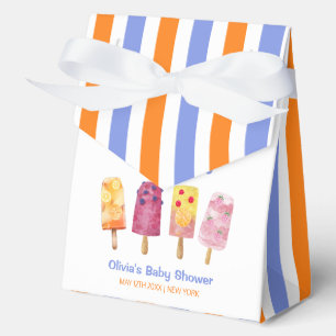 Colourful Fruit Ice Cream Popcicle Baby Shower  Favour Box