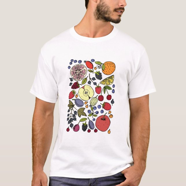 "Colourful Fruit Medley" T-Shirt (Front)
