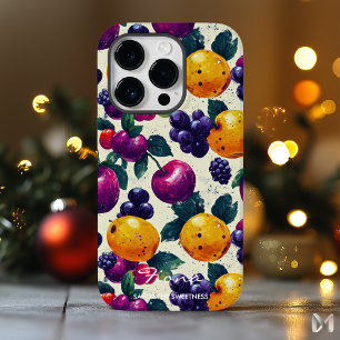 Colourful Fruit Medley with Vibrant Berry & Citrus iPhone 14 Pro Case