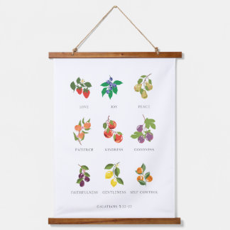 Colourful Fruit of the Spirit Wall Hanging Hanging Tapestry