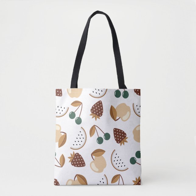 Colourful Fruit Pattern Seamless Design Tote Bag (Front)