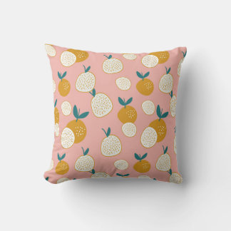 Colourful fruit, seamless background pattern. cushion