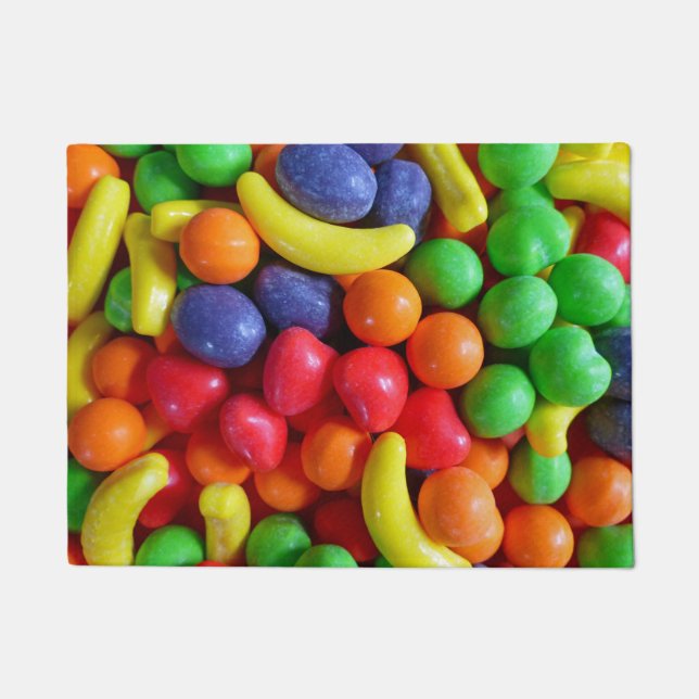 Colourful Fruit Shaped Candy Doormat (Front)