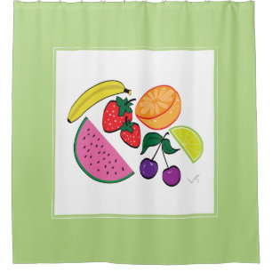 Colourful Fruit Summer, Fun, Cool Shower Curtain