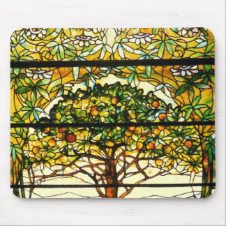 Colourful Fruit Tree by Louis Tiffany Mouse Pad