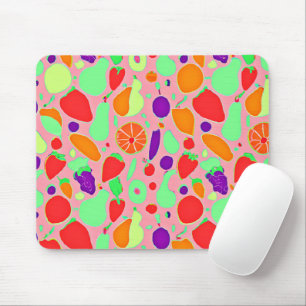 Colourful Fruitful Spectrum Pattern Mouse Pad