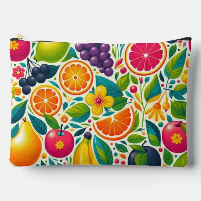 Colourful fruits  accessory pouch (Front)