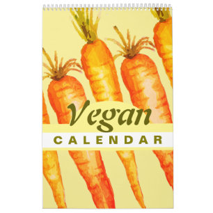 Colourful Fruits and Vegetables 2025 Vegan Calendar