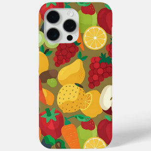 Colourful Fruits and Vegetables Pattern Phone Case