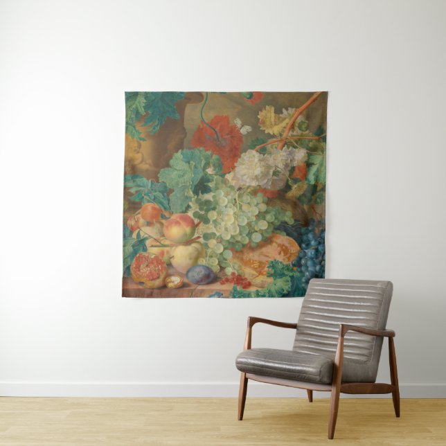 Colourful Fruits And Vegetables Tapestry (In Situ)