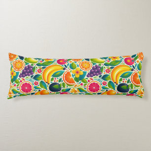 Colourful fruits body cushion