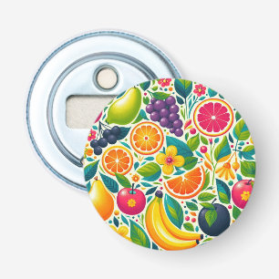 Colourful fruits bottle opener