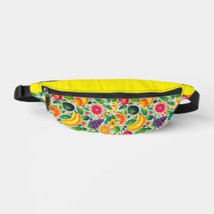 Colourful fruits bum bags