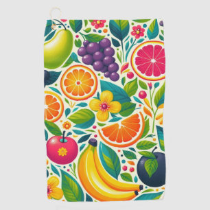 Colourful fruits golf towel