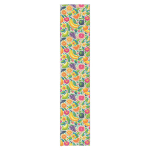 Colourful fruits  short table runner