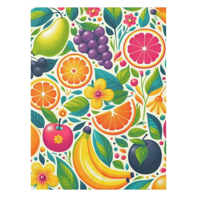Colourful fruits  tablecloth (Front)