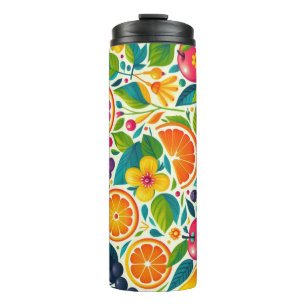 Colourful fruits thermal tumbler