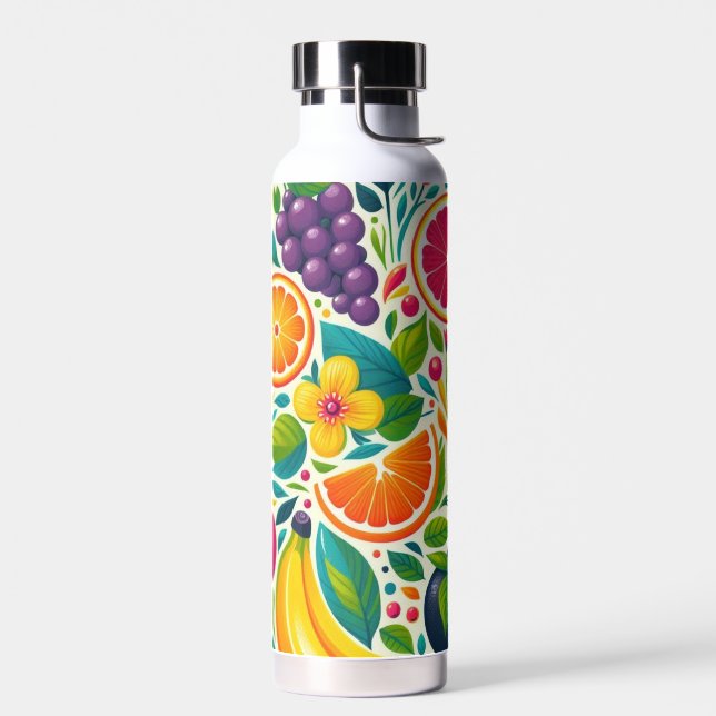 Colourful fruits  water bottle (Left)