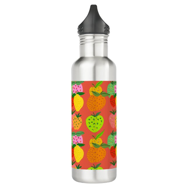Colourful fruity pattern 710 ml water bottle (Left)