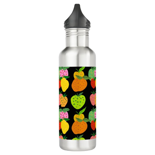 Colourful fruity pattern 710 ml water bottle (Left)