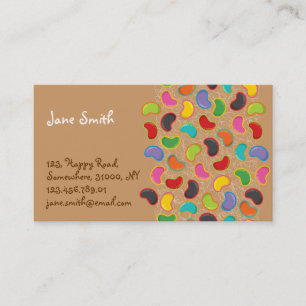 Colourful Fun Candy Groovy Retro Jellybean Pop Business Card