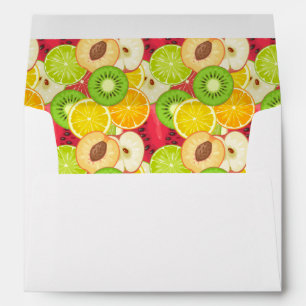 Colourful Fun Fruit Pattern Envelope