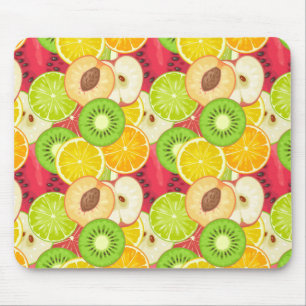 Colourful Fun Fruit Pattern Mouse Pad