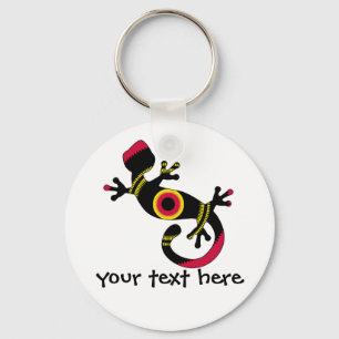 Colourful Fun Gecko Lizard Key Ring