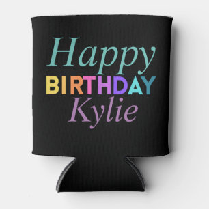 Colourful Fun Happy Birthday Women’s Can Cooler