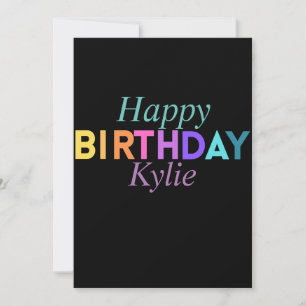 Colourful Fun Happy Birthday Women’s Holiday Card