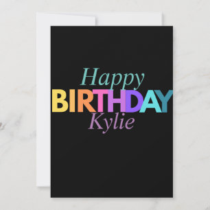 Colourful Fun Happy Birthday Women’s Holiday Card