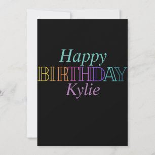 Colourful Fun Happy Birthday Women’s Holiday Card