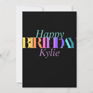 Colourful Fun Happy Birthday Women’s Holiday Card